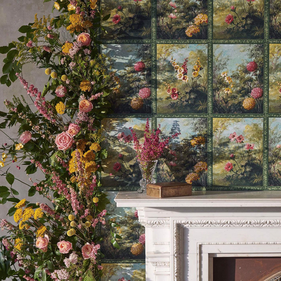 W0155/01 Artus Marianne Antique Wallpaper by Clarke & Clarke