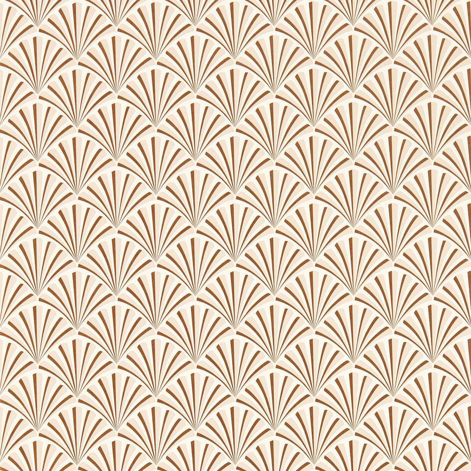 W0164/03 Chrysler Lusso Rose Gold Wallpaper by Clarke & Clarke
