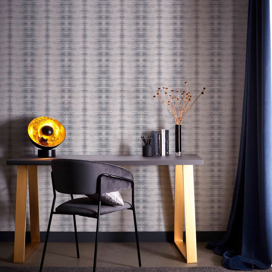 W0167/01 Etera Lusso Dove Wallpaper by Clarke & Clarke