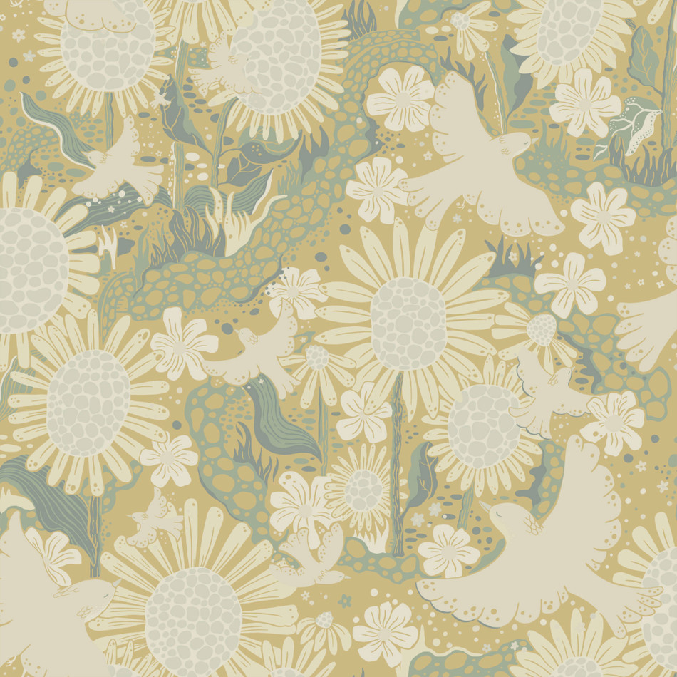 S63010 Dromma Sommarang 2 Yellow Wallpaper By Galerie