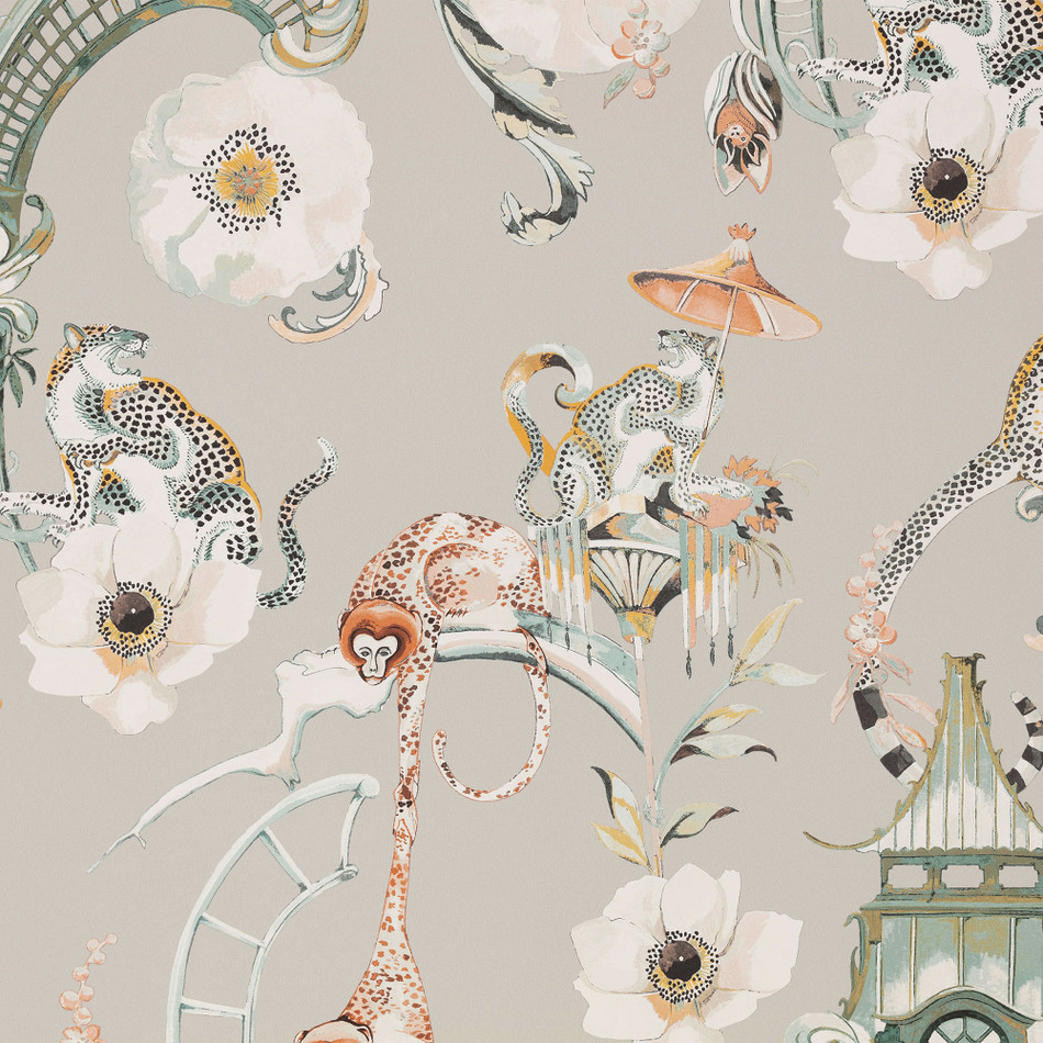 W448/01 Euphoria Temperley London Coral Island Wallpaper By Romo