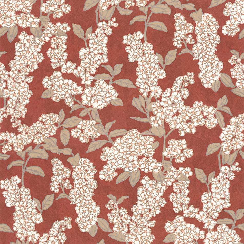88738744 Ume Kyoto Rouge Carmin Wallpaper by Casadeco