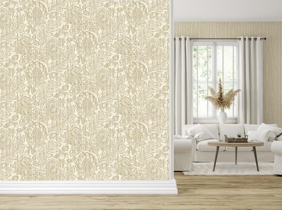 4812 Giovanna Trail Beige Wallpaper by Belgravia