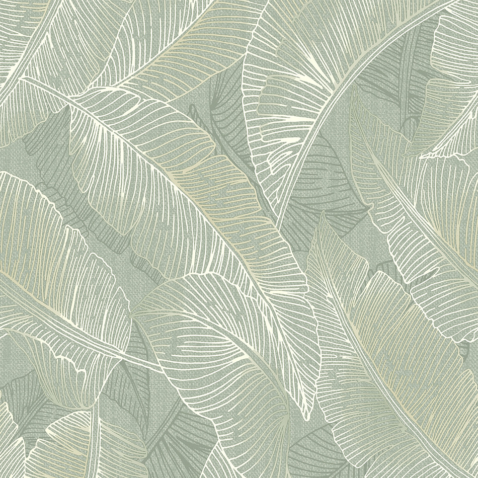 2140 Anaya Leaf Green Wallpaper by Belgravia