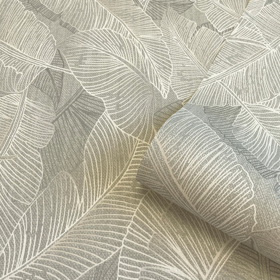 2142 Anaya Leaf Grey Wallpaper by Belgravia 2142 Anaya Leaf Grey Wallpaper by Belgravia