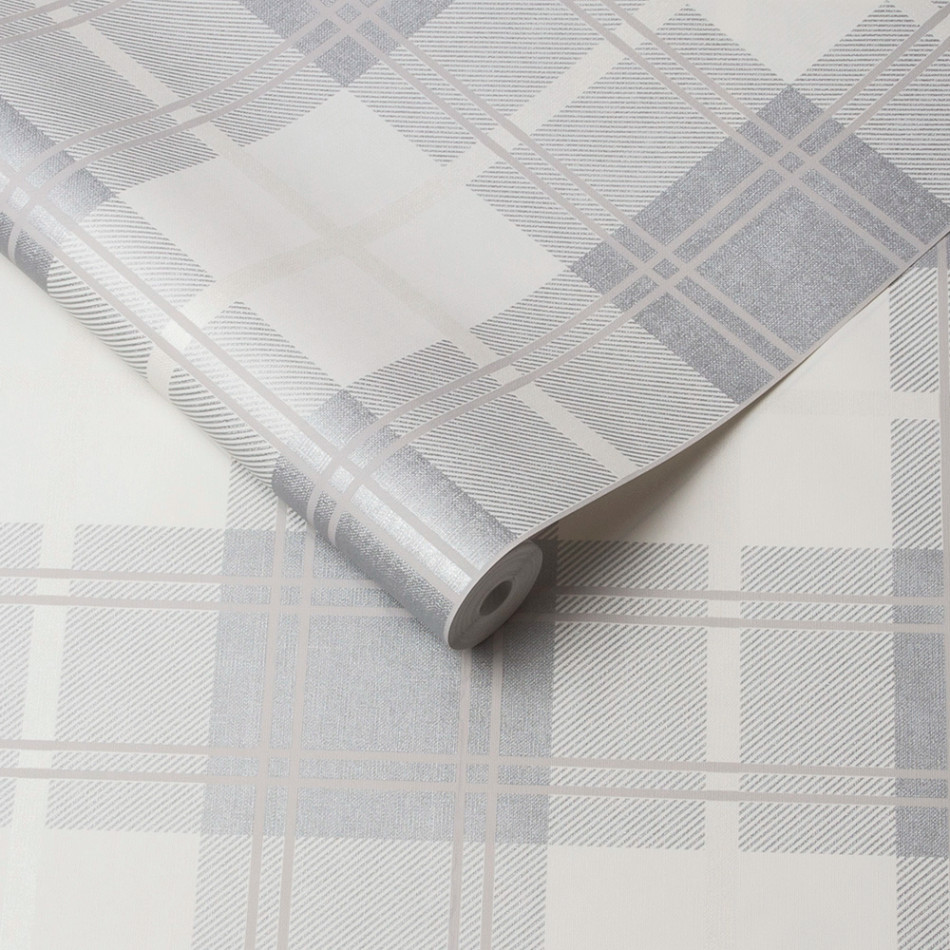 105905 Tartan Balance Wallpaper by Graham and Brown