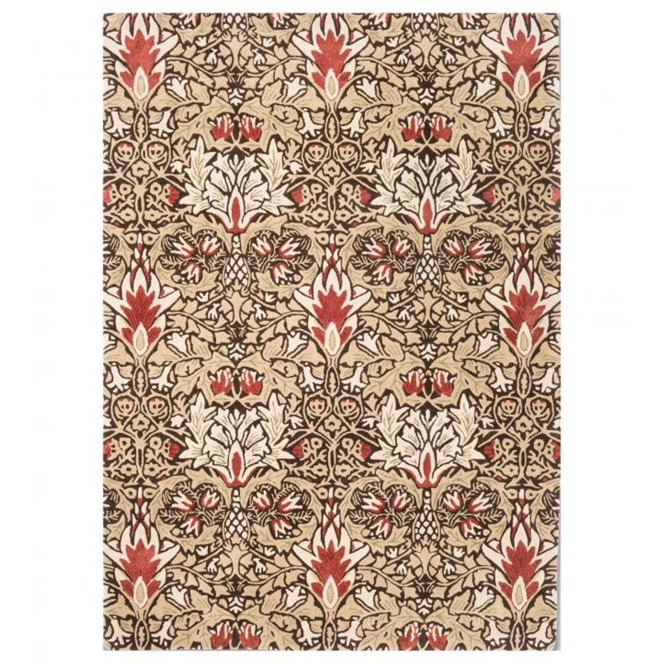 127200 Snakeshead Chocolate Spice Rug by Morris & Co