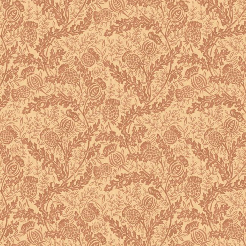 FG108/V55 Mulberry Thistle Print Club Russet Wallpaper by Mulberry Home