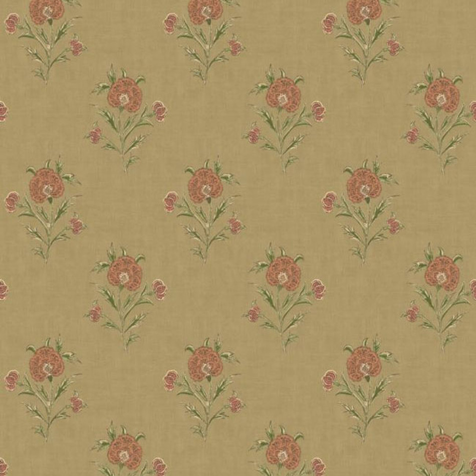 FG111/R107 Somerton Print Club Moss Wallpaper by Mulberry Home