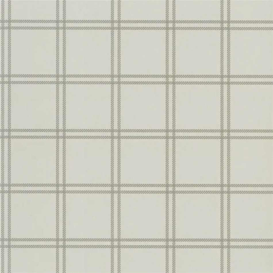 PRL5001/04 Shipley Windowpane Signature Loft Stone Wallpaper by Ralph Lauren