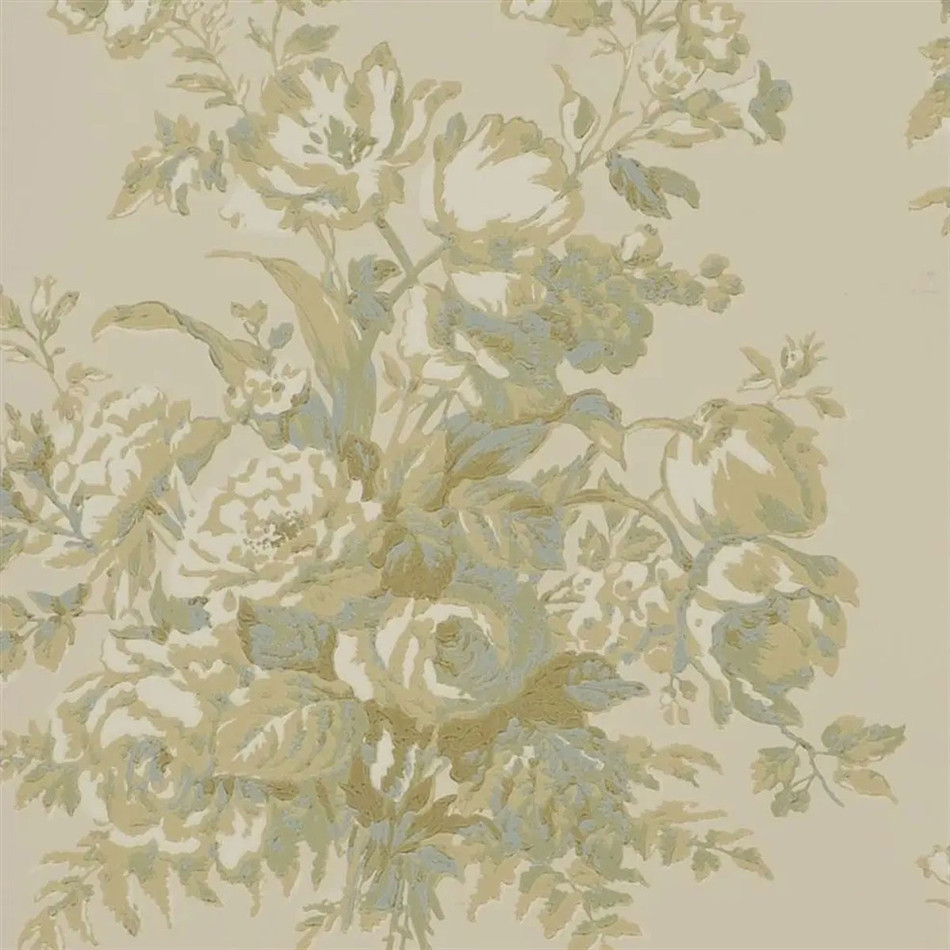 PRL706/01 Francoise Bouquet Signature Papers IV Parchment Wallpaper by Ralph Lauren