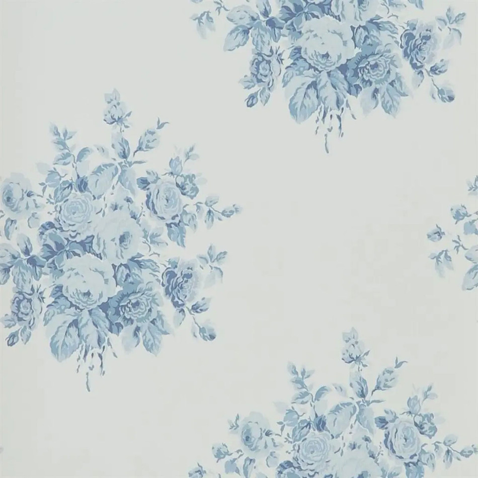 PRL707/02 Wainscott Floral Signature Florals Sky Wallpaper by Ralph Lauren