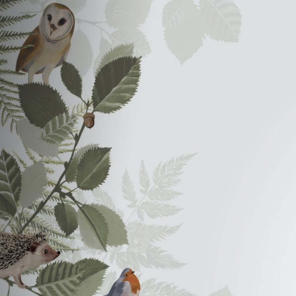 154-159049 Woodland Border 1 Mural Forest Friends Wallpaper By Today Interiors