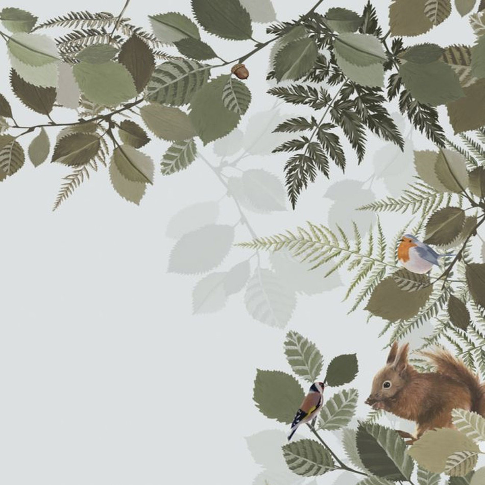 154-159051 Woodland Border 2 Mural Forest Friends Wallpaper By Today Interiors