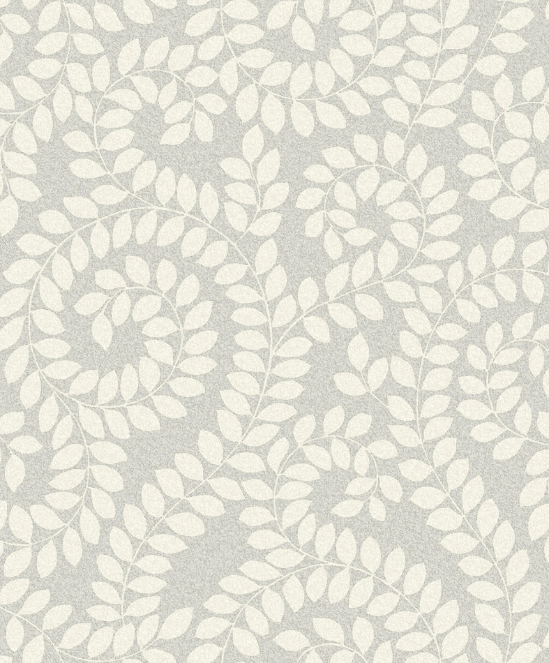 1927 Valentino Grey Leaf Wallpaper by Belgravia Zambaiti Parati