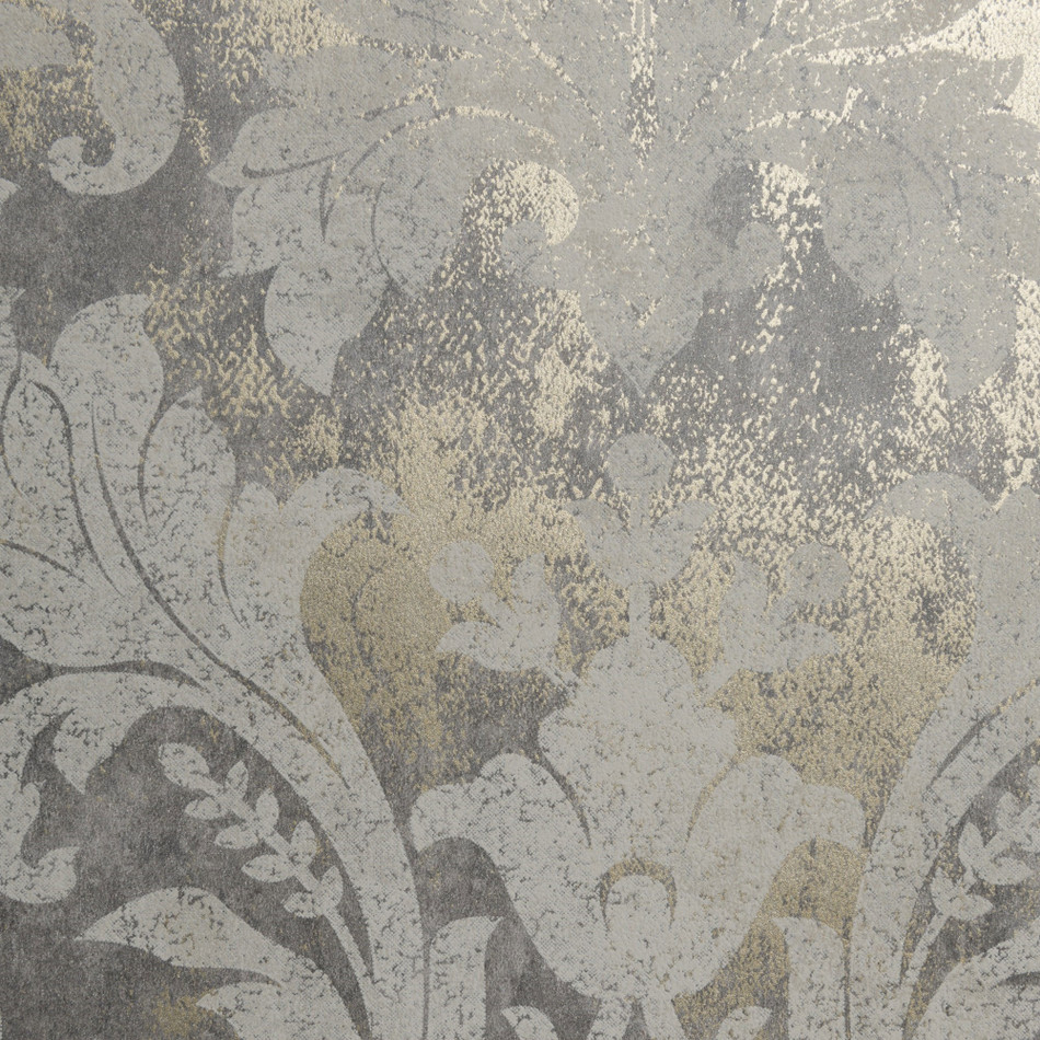 MDAR65005 Metallic Damask Medici Grey Wallpaper By Today Interiors