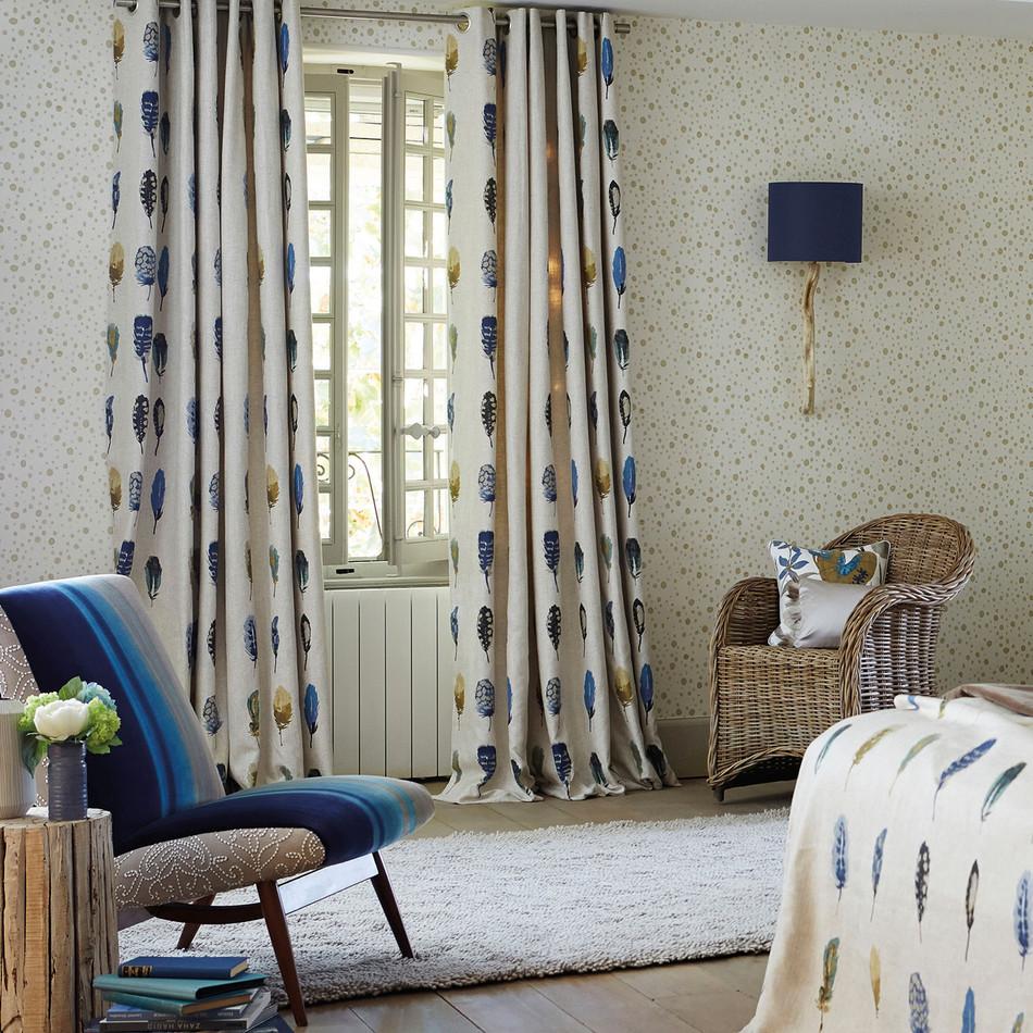 120338 Limosa Colour 4 Indigo Mustard Stone Harlequin Fabric 120338 Limosa Colour 4 Indigo Mustard Stone Harlequin Fabric