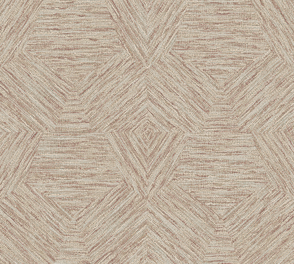 33045 Pentagono Antigua Maroon Wallpaper By Arte