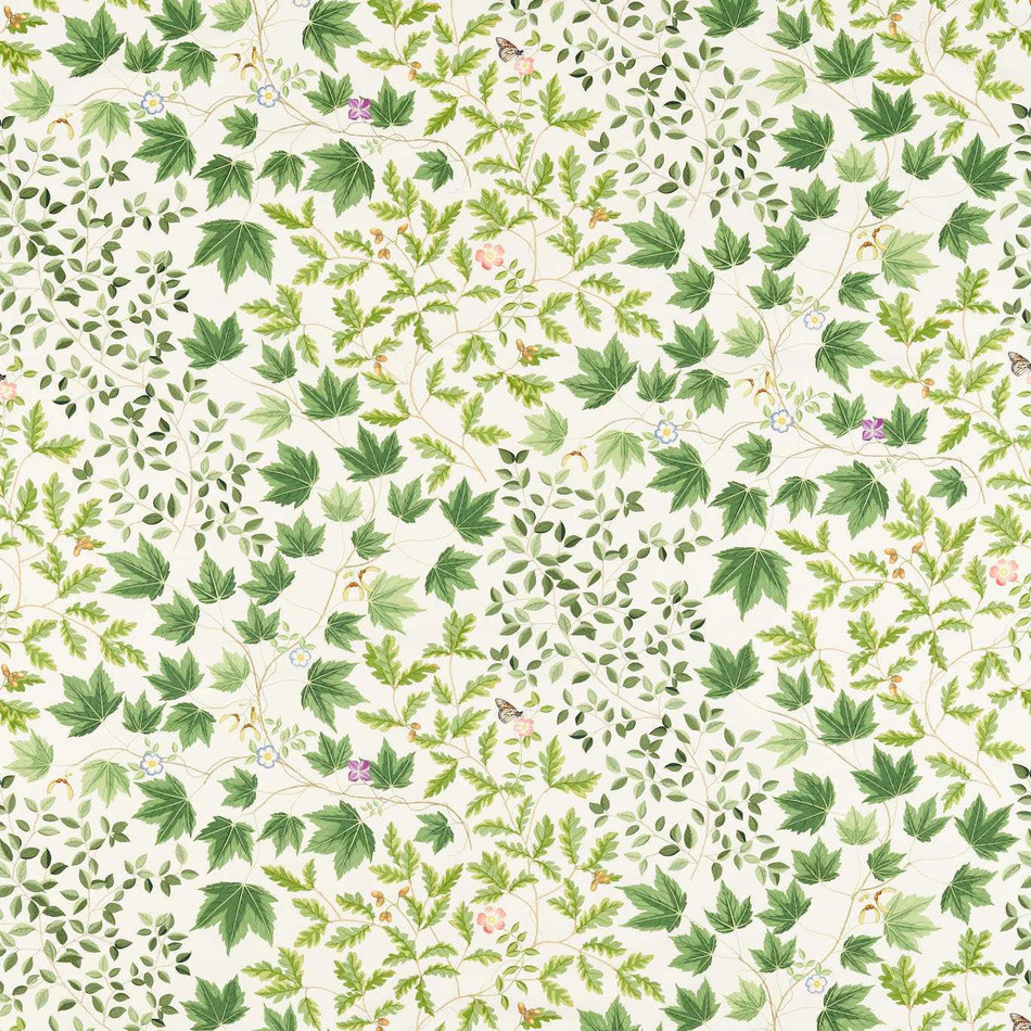 227073 Sycamore & Oak Arboretum Botanical Green Fabric by Sanderson