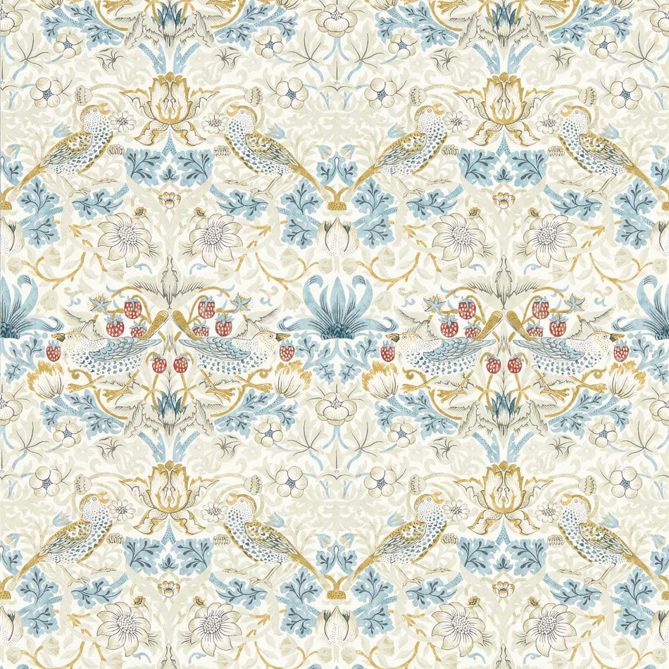 W0171/03 Strawberry Thief William Morris Designs Wallpapers By Clarke & Clarke