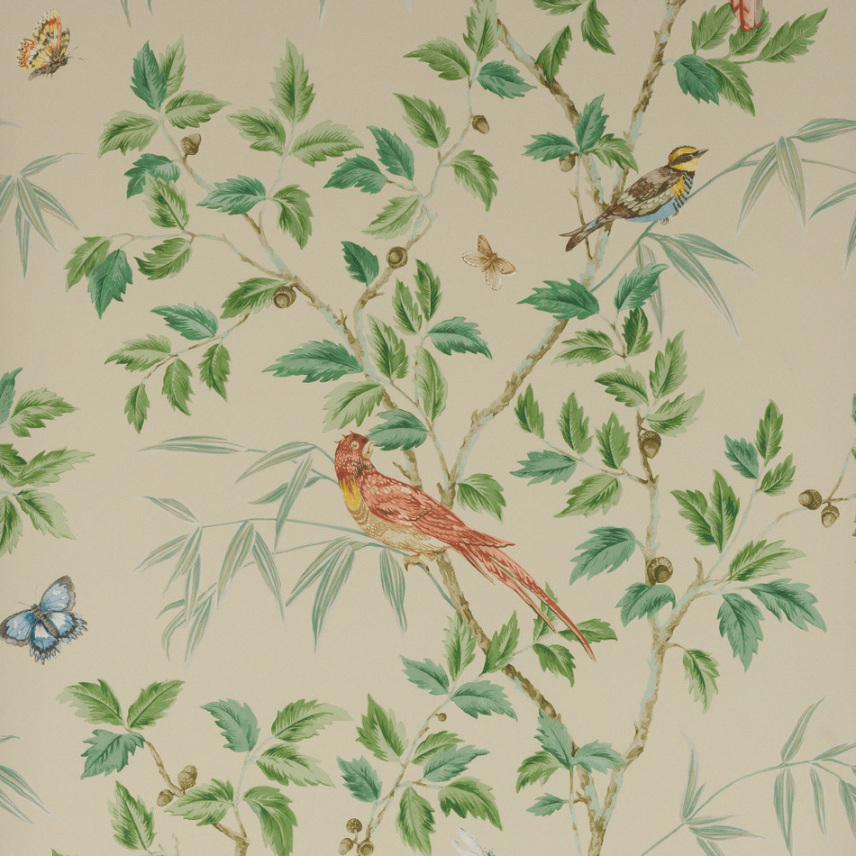 W7021-04 Ashdown Cream Wallpaper By Colefax and Fowler