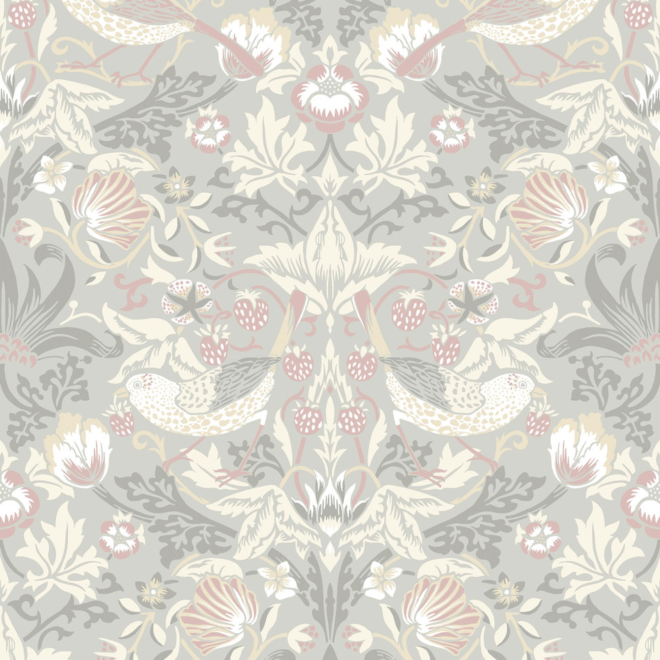 ET11208 Fragaria Garden Arts and Crafts Wallpaper By Galerie