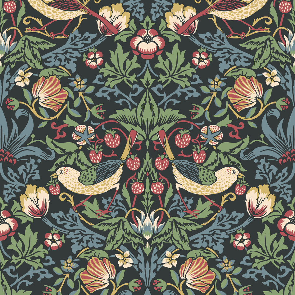 ET11210 Fragaria Garden Arts and Crafts Wallpaper By Galerie