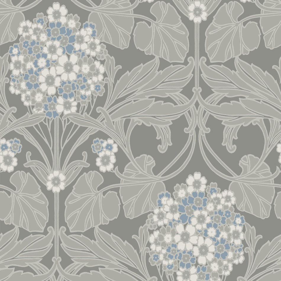 ET12105 Floral Hydrangea Arts and Crafts Wallpaper By Galerie
