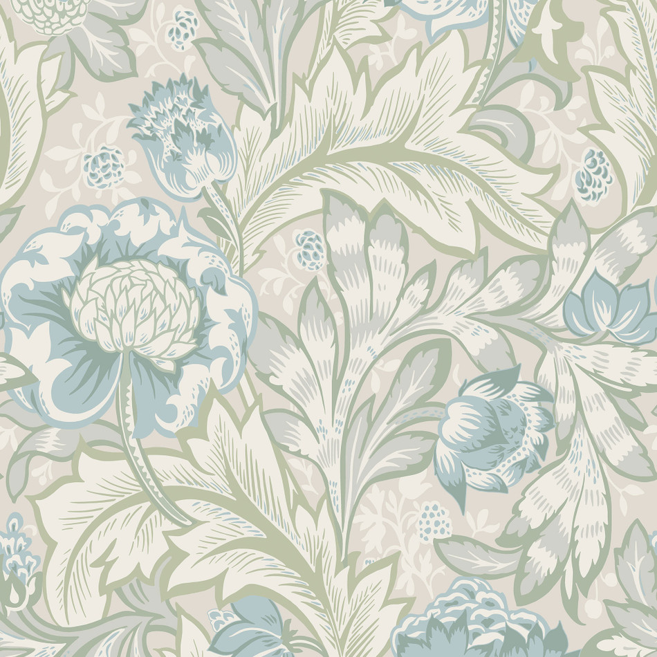 ET12304 Acanthus Garden Arts and Crafts Wallpaper By Galerie