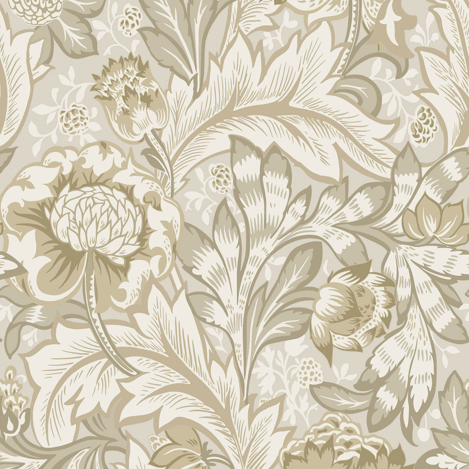 ET12307 Acanthus Garden Arts and Crafts Wallpaper By Galerie