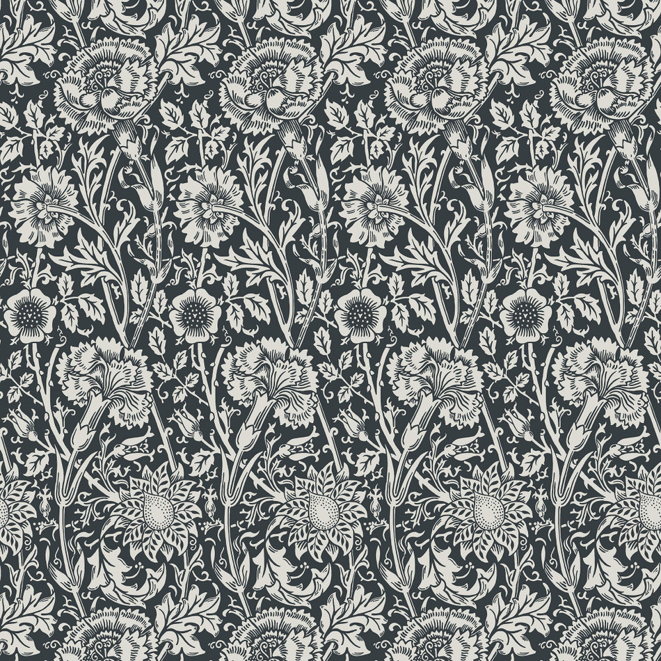 ET12500 Tonal Floral Trail Arts and Crafts Wallpaper By Galerie