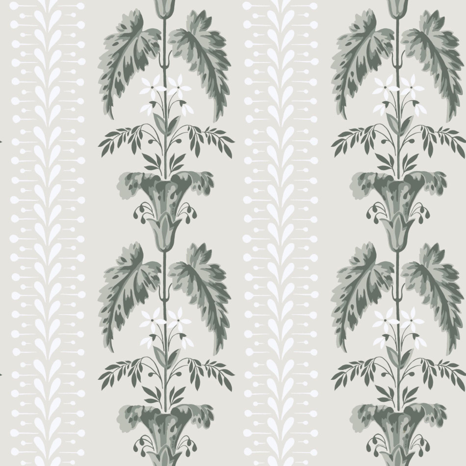 831-28 Sophie Lofstad Spring Green Wallpaper By Sandberg