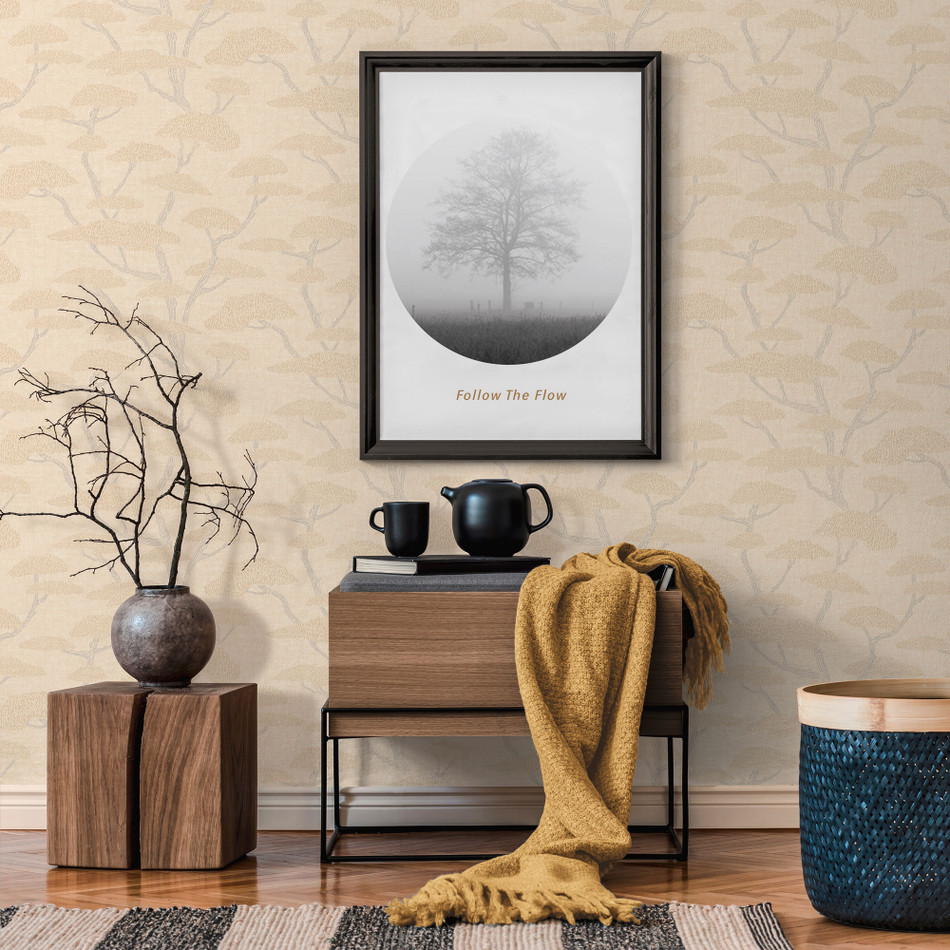 FS72026 Chinoiserie Tree Fusion Wallpaper By Galerie