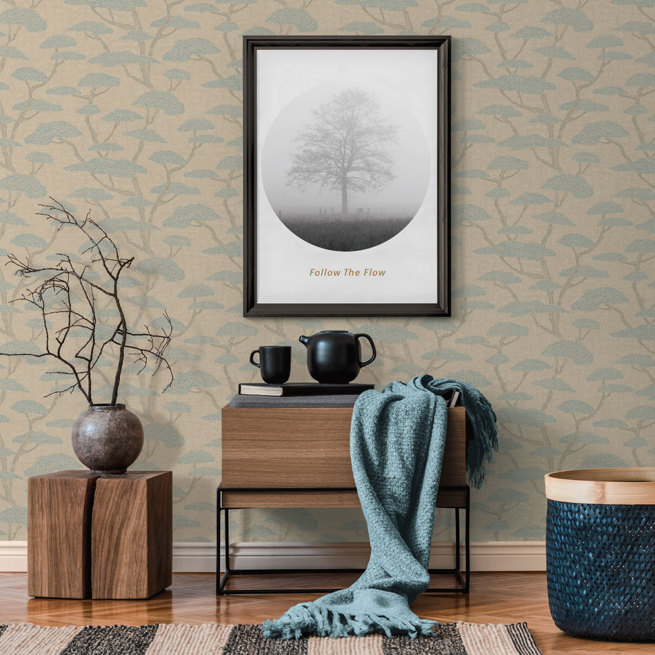 FS72036 Chinoiserie Tree Fusion Wallpaper By Galerie