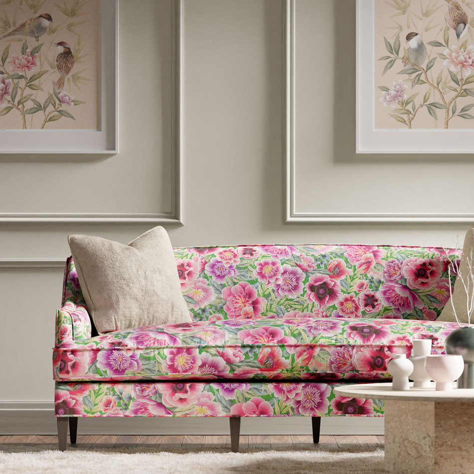 121107 Marsha Velvet Harlequin X Diane Hill Apple, Peony and Magenta Fabric by Harlequin 121107 Marsha Velvet Harlequin X Diane Hill Apple, Peony and Magenta Fabric by Harlequin