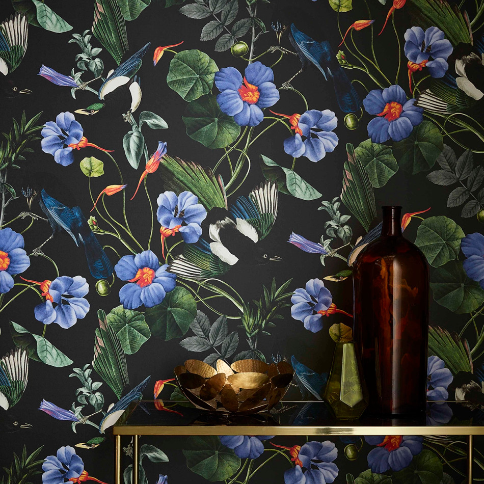 112192 Magpie Hybrid Wallpaper by Graham and Brown