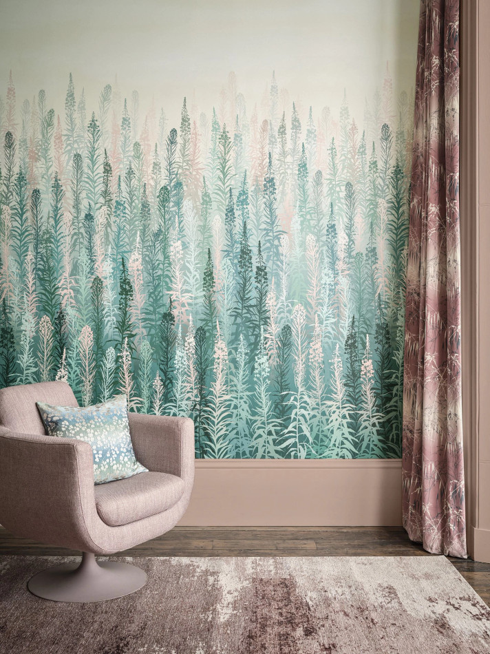 120414 Enchanted Vale Spring Mural Wallpaper by Clarissa Hulse