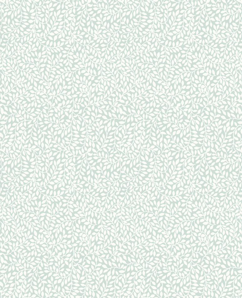113351 Little Vines Duck Egg Wallpaper by Laura Ashley