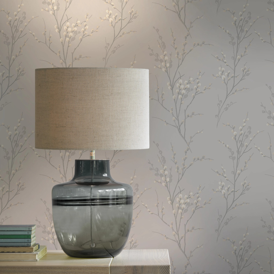 113361 Pussy Willow Dove Grey Wallpaper by Laura Ashley 113361 Pussy Willow Dove Grey Wallpaper by Laura Ashley