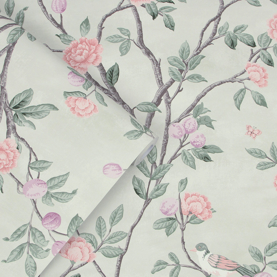113371 Eglantine Eau Du Nil Wallpaper by Laura Ashley