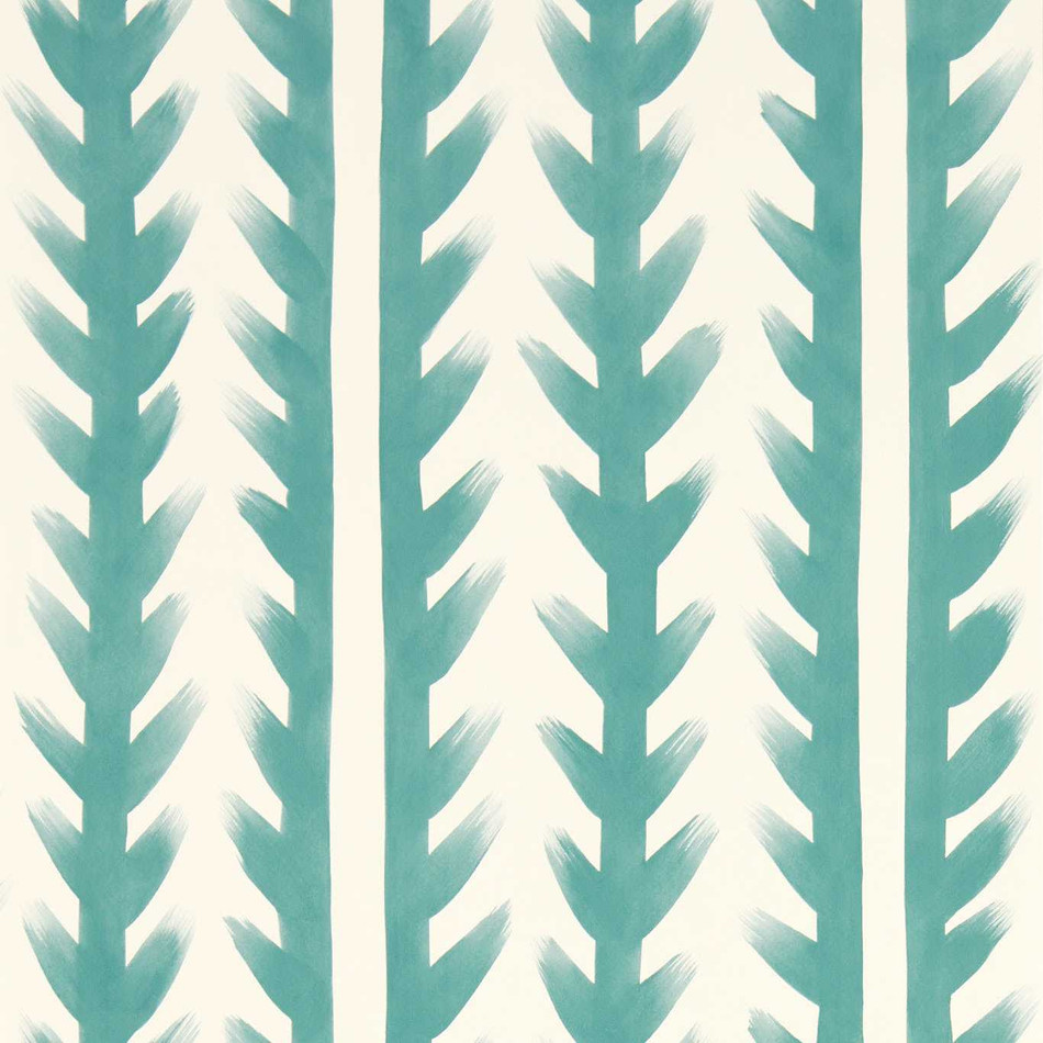 113052 Sticky Grass Aquamarine Sophie Robinson Wallpaper By Harlequin