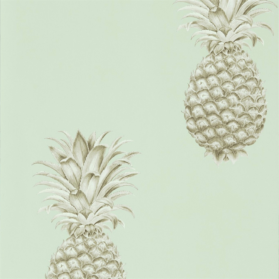 216325 Pineapple Royale Art Of The Garden Wallpaper By Sanderson