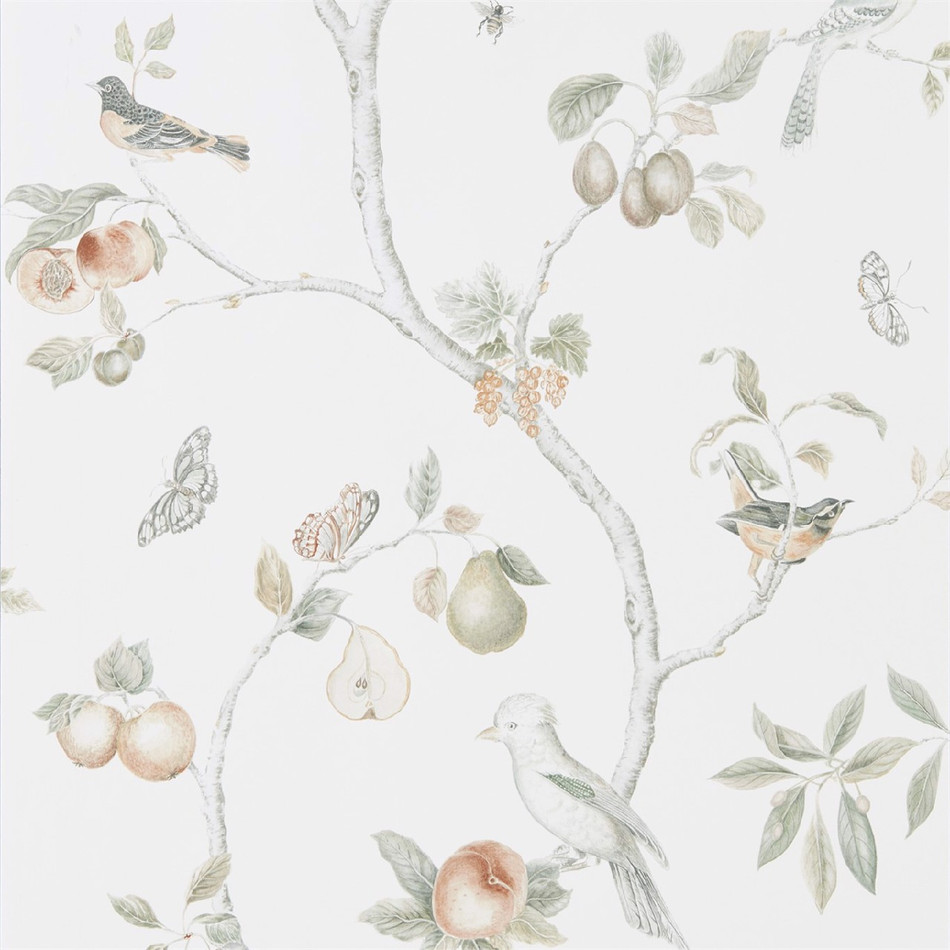 216313 Fruit Aviary Art Of The Garden Wallpaper By Sanderson