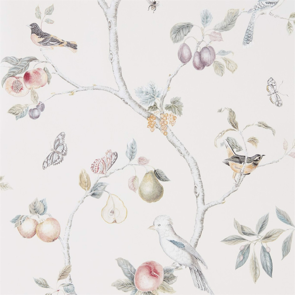 216314 Fruit Aviary Art Of The Garden Wallpaper By Sanderson