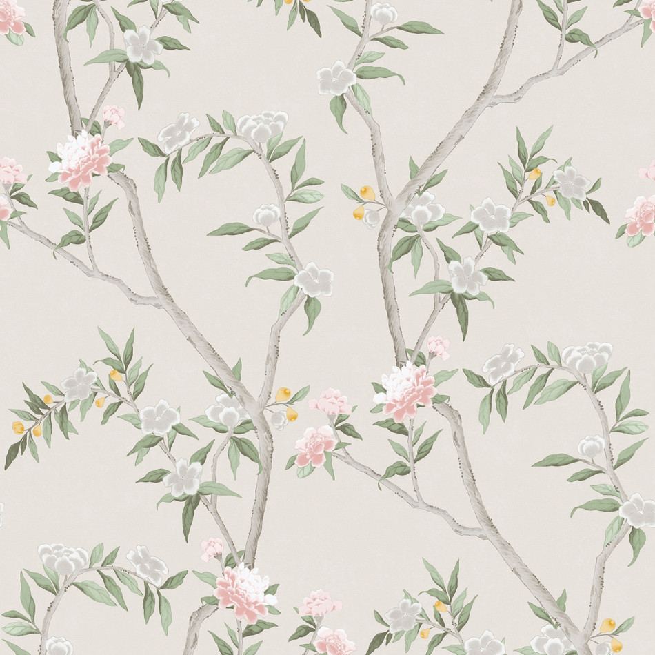 1900-5 Chinoiserie Spring Blossom Wallpaper By Galerie