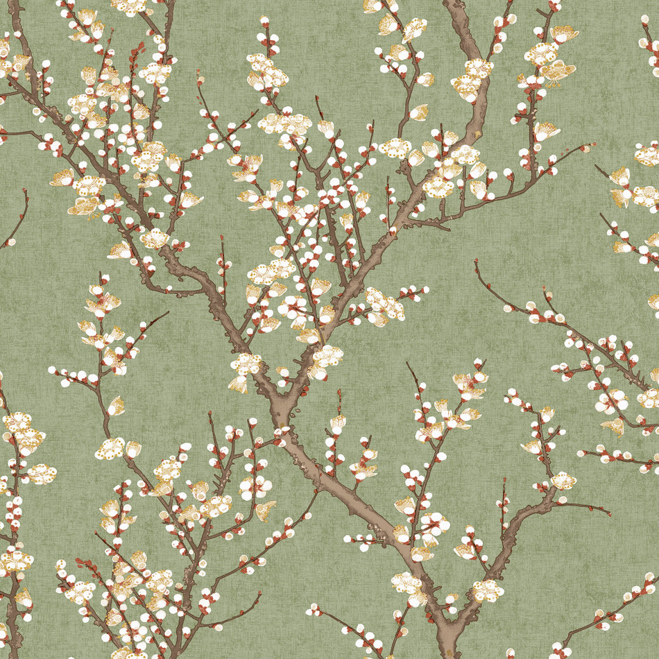 1903-4 Sakura Tree Spring Blossom Wallpaper By Galerie