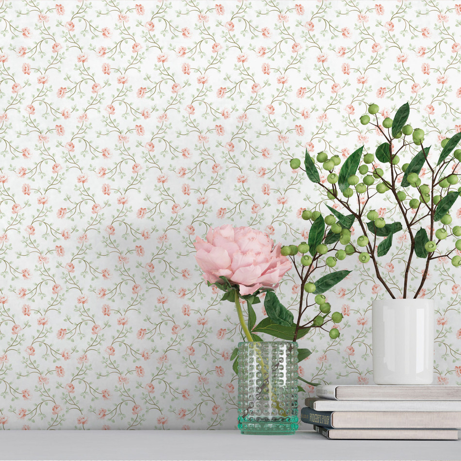 1905-5 Petit Flowers Spring Blossom Wallpaper By Galerie