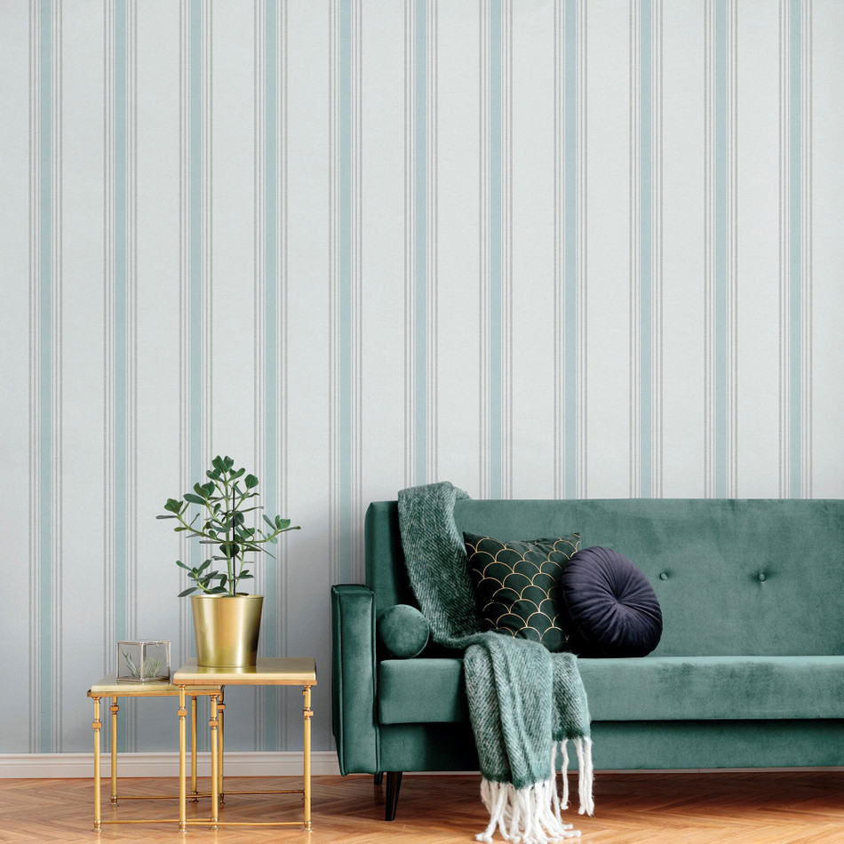 1909-3 Stripes Spring Blossom Wallpaper By Galerie