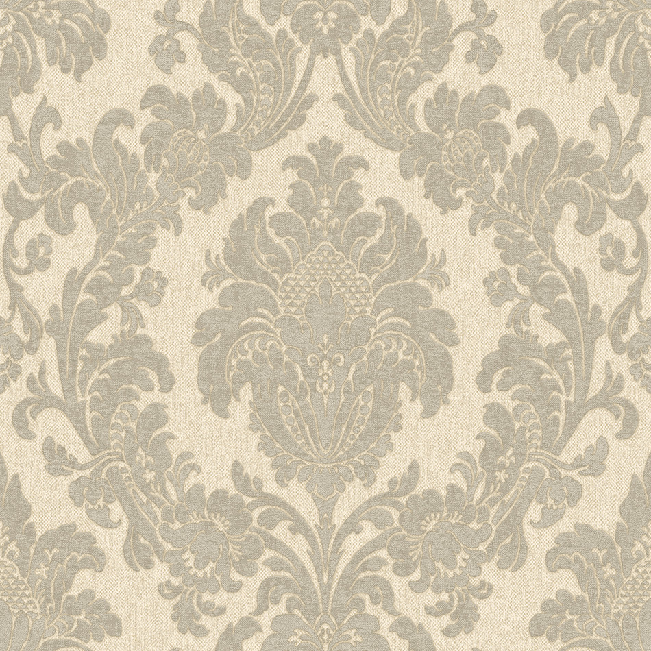 4409 Ciara Damask Soft Silver Wallpaper by Belgravia Zambaiti Parati