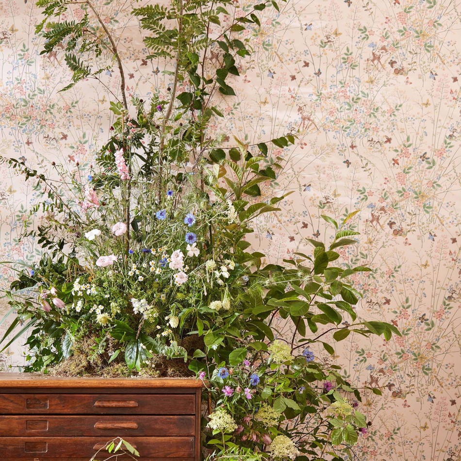 217276 Bambi Disney Home Sugared Almonds Wallpaper by Sanderson 217276 Bambi Disney Home Sugared Almonds Wallpaper by Sanderson